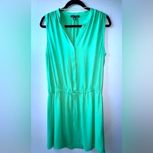 Sleeveless mini dress size 8 heather green